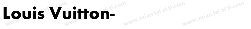 Louis Vuitton字体转换